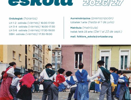 Preinscripción Folklore eskola 2026/27