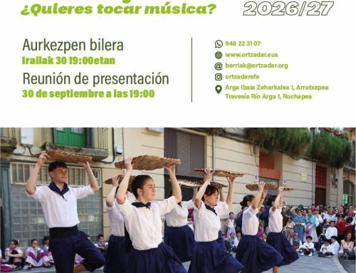 ¿Quieres bailar o tocar en Ortzadar?